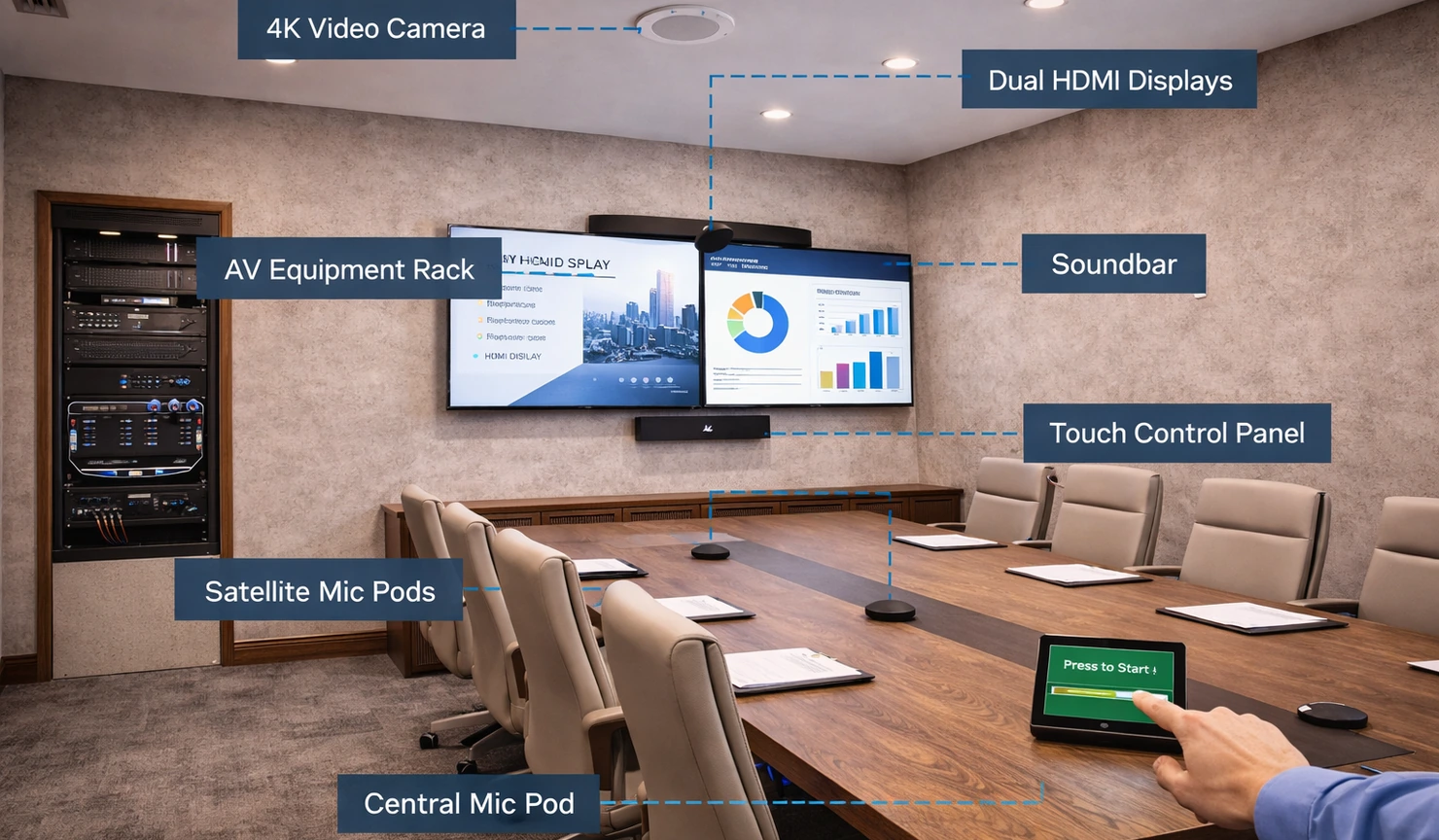 Conference Room Av System Design Layout And Equipment Overview Conference Room Av System Design Layout And Equipment Overview
