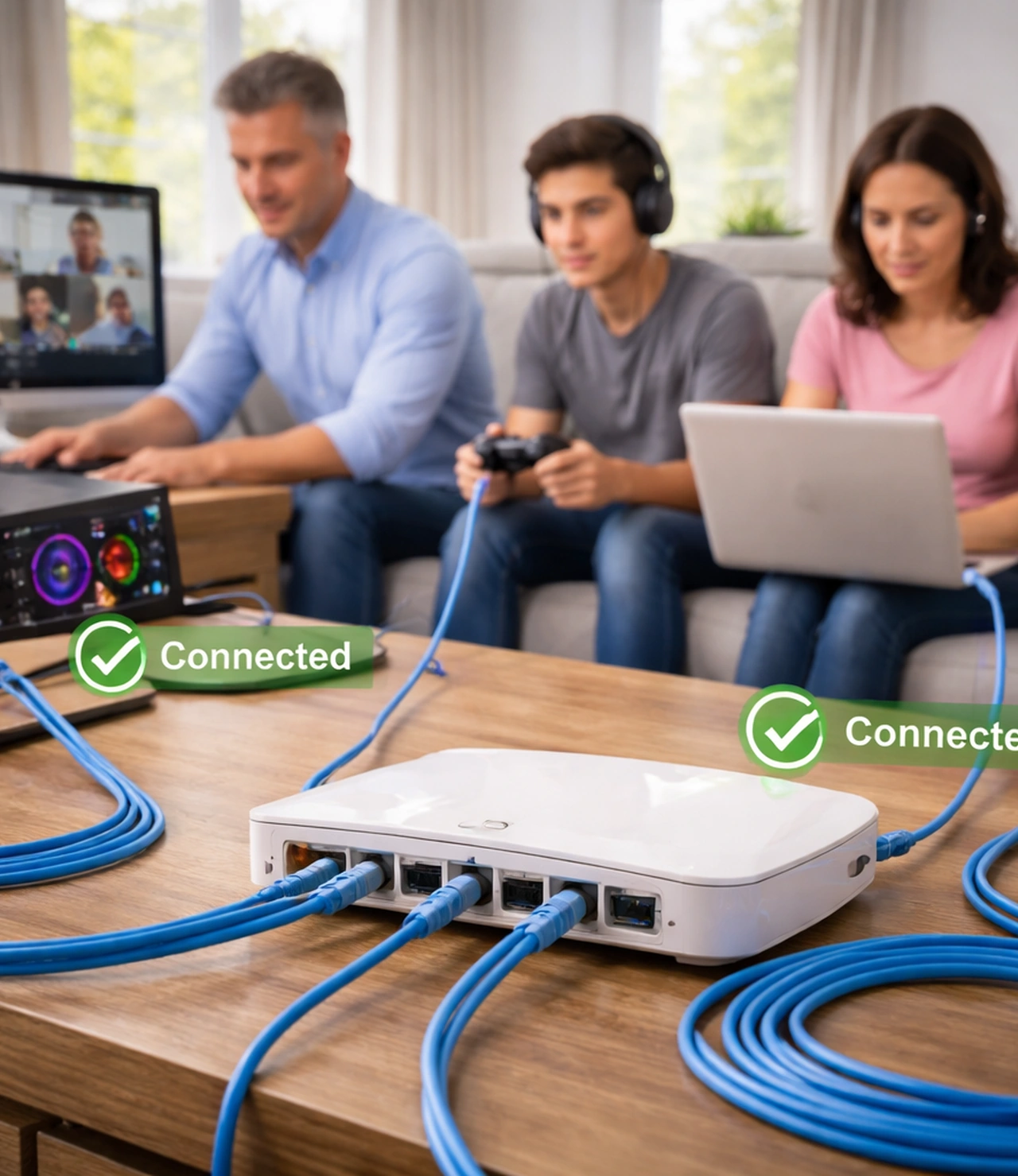 Hardwired Home Network Connections Hardwired Home Network Connections