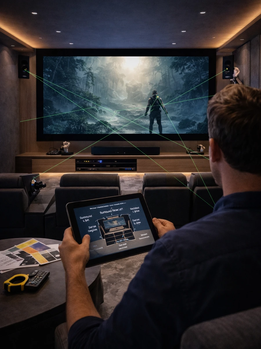 Home Theater Surround Sound Speaker Layout Home Theater Surround Sound Speaker Layout