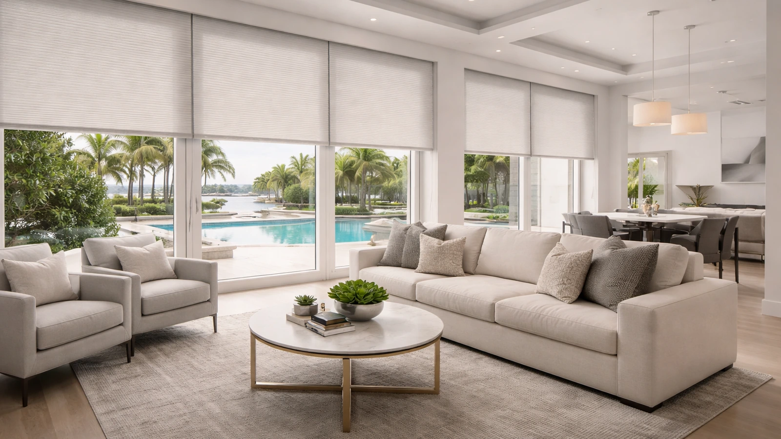Motorized Blinds Installation Featured Luxury Living Space Motorized Blinds Installation Featured Luxury Living Space