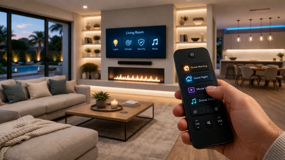 One Touch Remote Smart Home Scenes