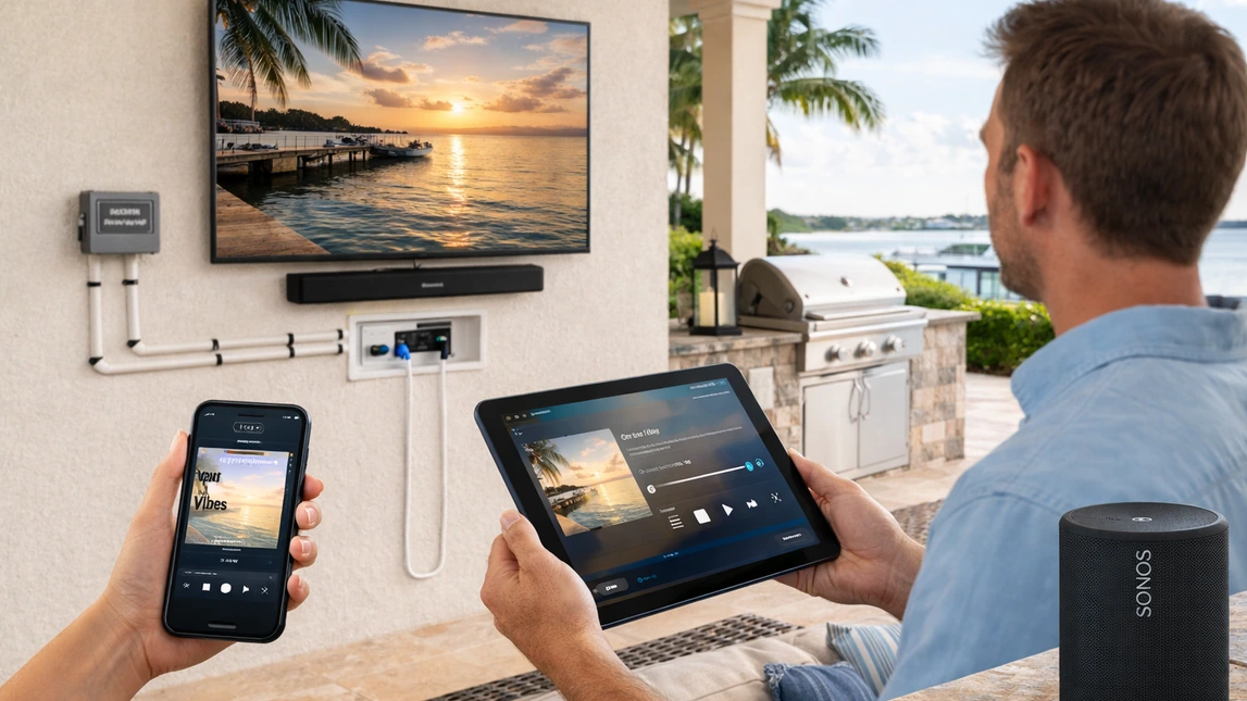 Outdoor Tv Audio Streaming And Control Integration Outdoor Tv Audio Streaming And Control Integration