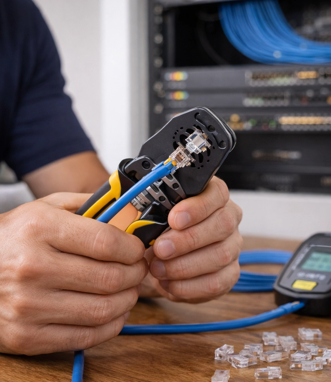 Professional Home Network Cable Termination Professional Home Network Cable Termination